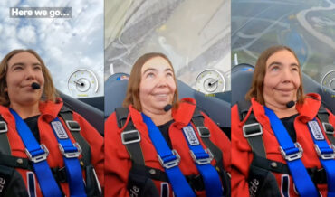 Woman Experiences A Face Melting 10G’s In Fighter Jet