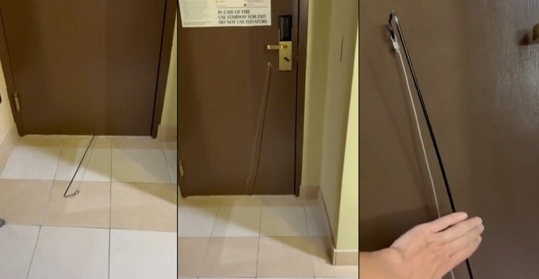 Video Of Thieves Unknowingly Trying To Break Into Hotel Room While Guest Is There