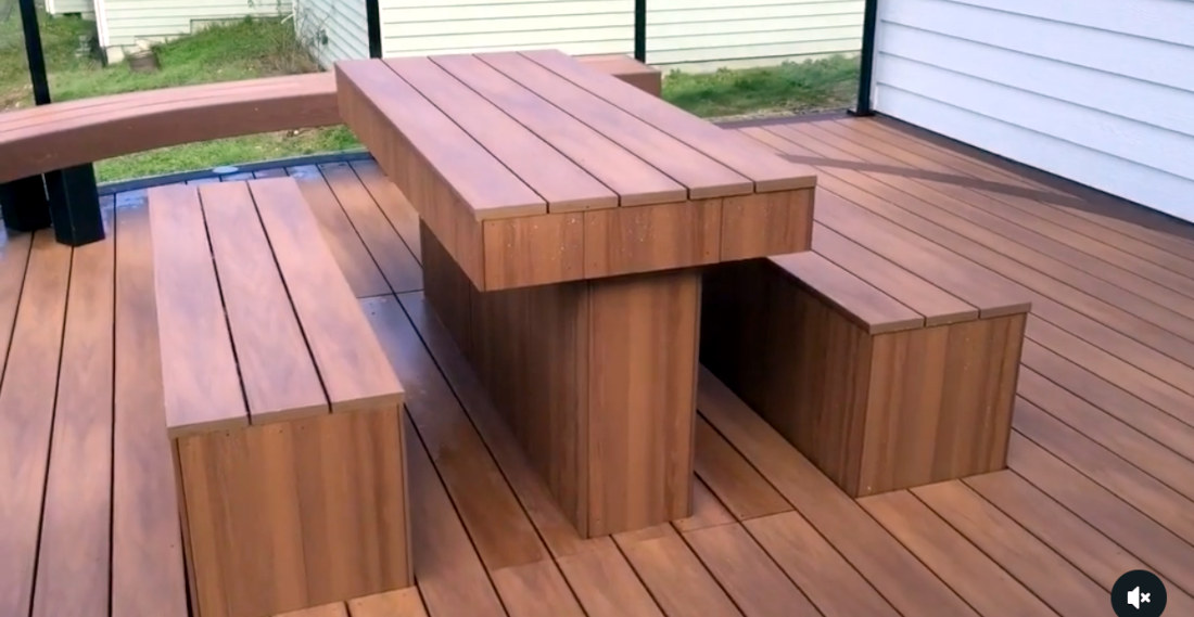 Phantom Deck Furniture, BBQ, Appear Right Out Of The Deck Floor