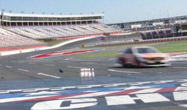 Using A Race Car To Bowl A Strike At 140MPH
