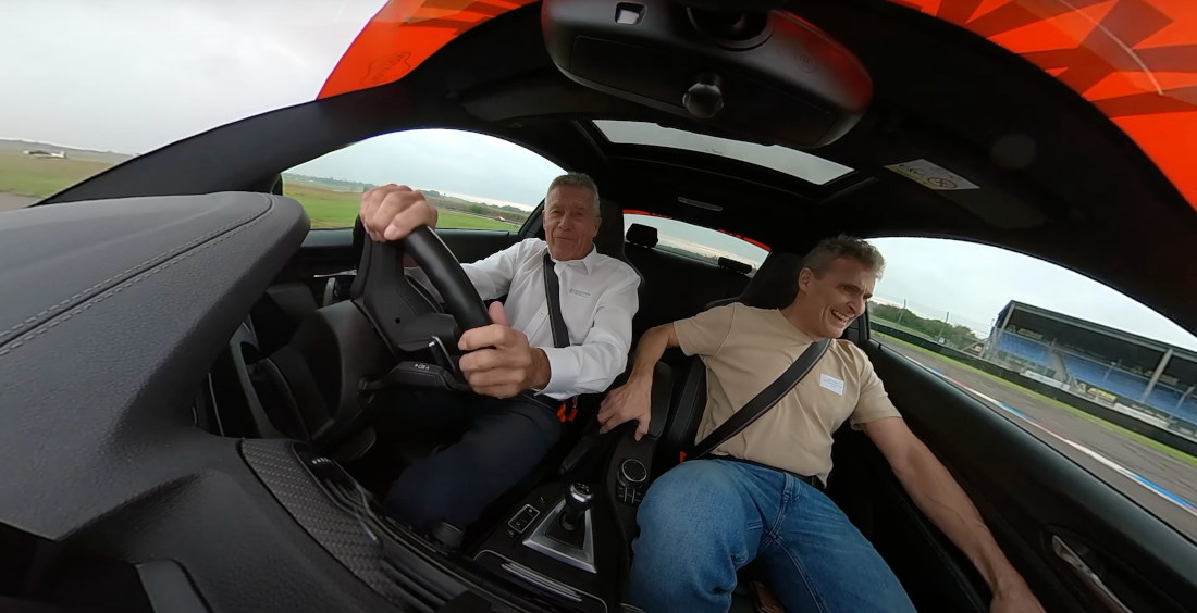 Racing Driver Takes Man For Spin Around UK’s Fastest Track