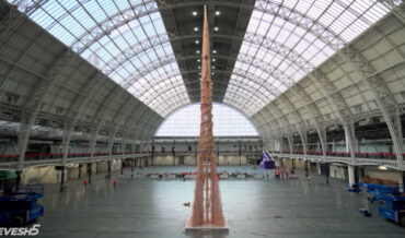 The World’s Largest Kapla Plank Tower Gets Knocked Down