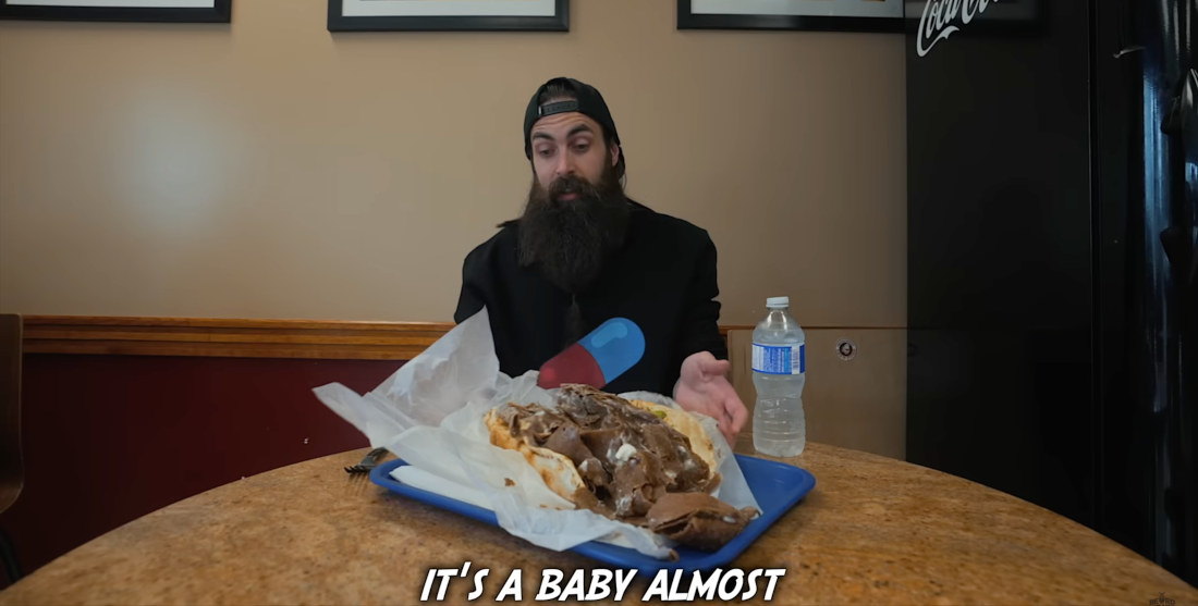 Competitive Eater Crushes Absolutely Massive Kabob Challenge
