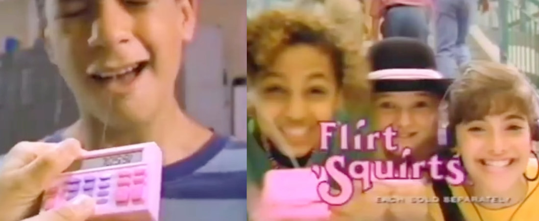 1992 Flirt Squirts Hidden Water Gun Commercial