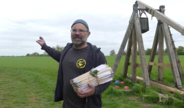Launching 100 Darts With A Trebuchet