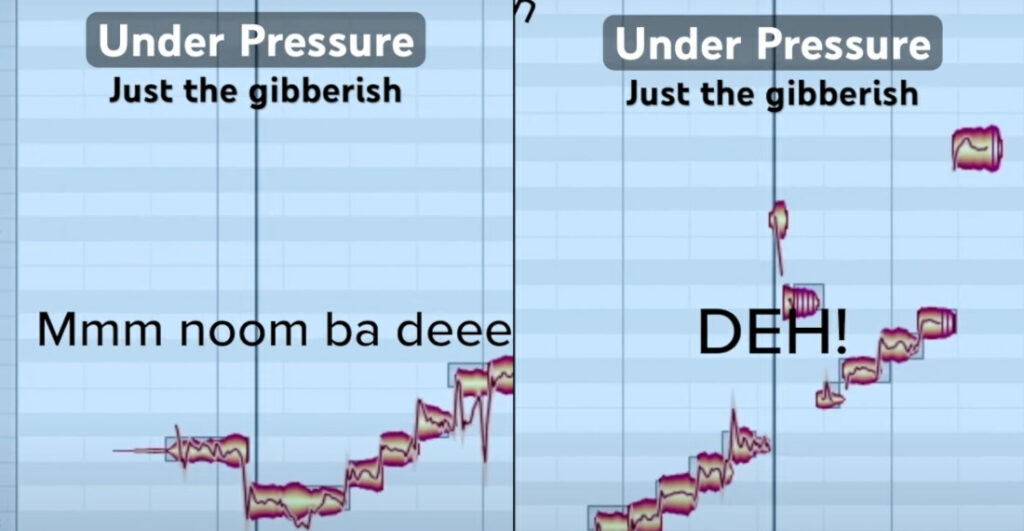 David Bowie And Queen's 'Under Pressure', But Just The Gibberish Scatting