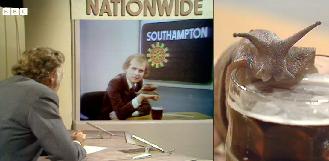 1974 BBC News Report About A Giant Beer Loving Snail