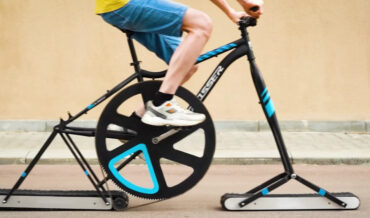 Double Flat-Treaded Bicycle