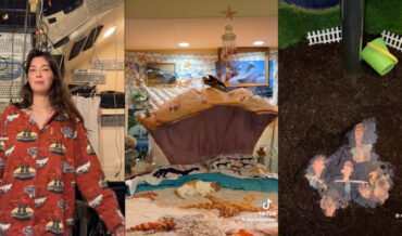 Woman Gives Tour Of Hery VERY Eclectic Bedroom (Worm Wall, Nail Clipper Photo Collection)