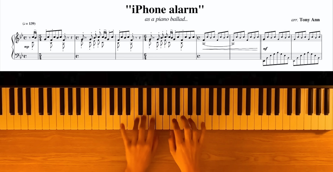 Pianist Turns iPhone iOS 7 Ringtone Into A Lovely Ballad