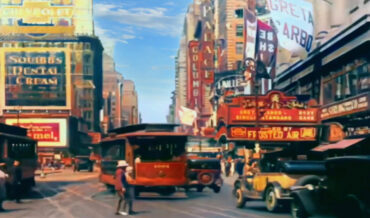 Roaring 20’s Footage Of New York Gets Upscaled & Colorized