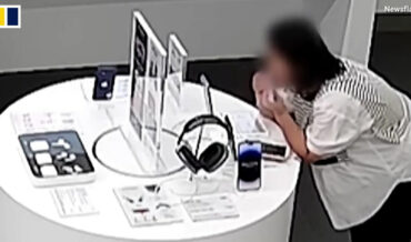 Woman Chews Through Security Cord To Steal iPhone