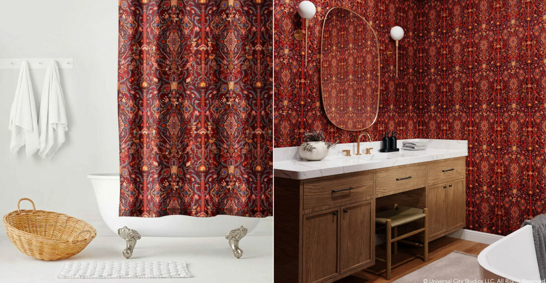 The Big Lebowski Rug Inspired Shower Curtain And Wall Paper