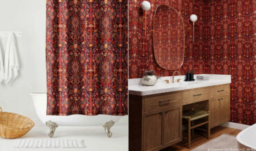 The Big Lebowski Rug Inspired Shower Curtain And Wall Paper