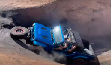 Jeep Tears Wheel Off Trying To Escape Pit
