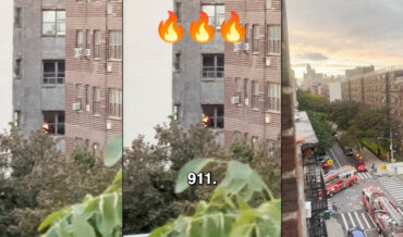 Guy Sees Fire And Calls 911, Turned Out To Be 8-Foot TV Playing Yule Log Video