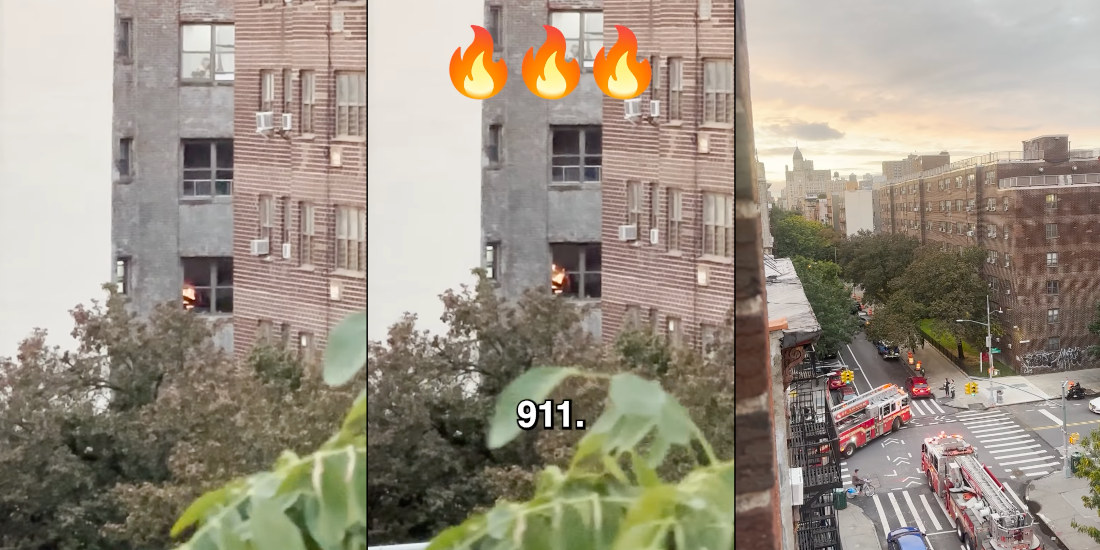 Guy Sees Fire And Calls 911, Turned Out To Be 8-Foot TV Playing Yule Log Video