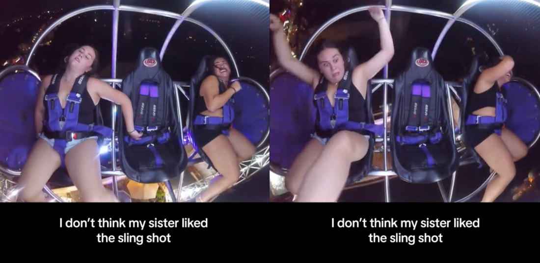 Girl Passes Out 12 Times On Slingshot Ride, Always Wakes Up In Pure Panic