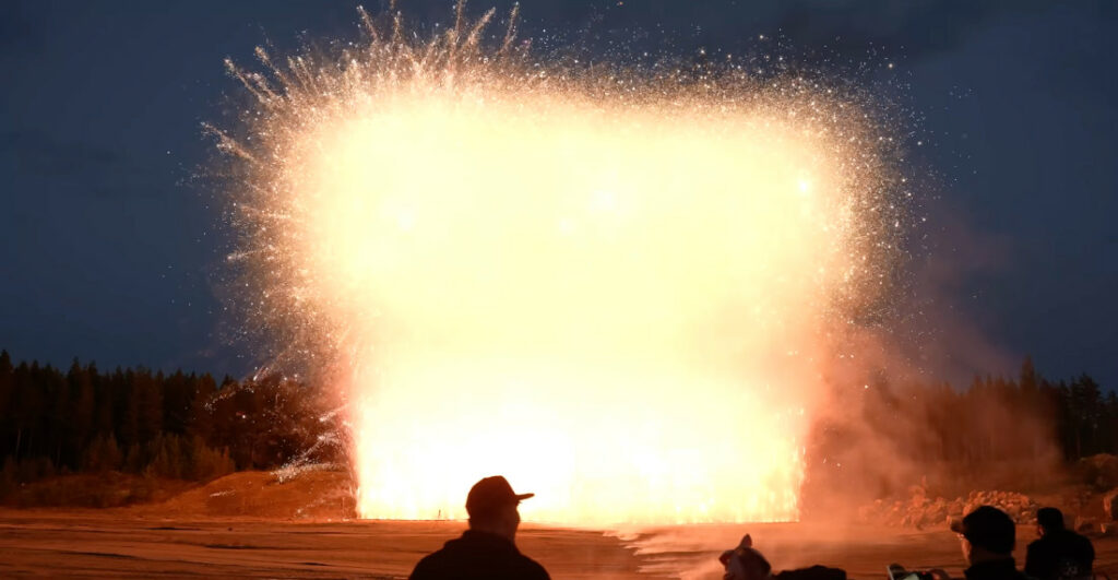 Igniting 7,000 Bricks Of Recalled Fireworks At Once