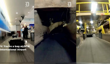 Footage From Bag Traveling Through Airport’s Automated Luggage Labyrinth