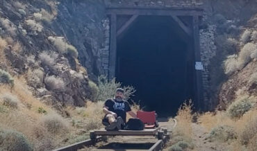 Man Rides Homemade Railcar Along Scenic Abandoned Tracks