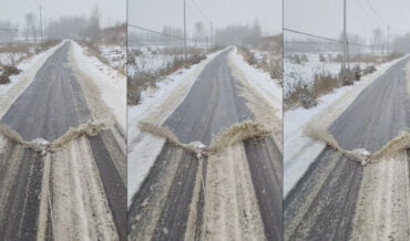 Homemade Tow-Behind Snowplow Easily Clears The Road