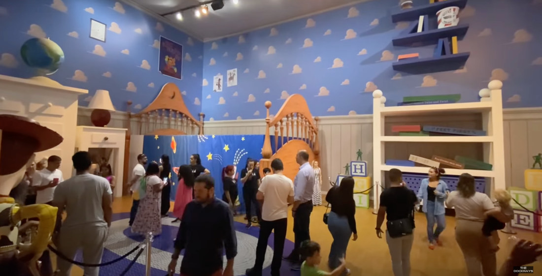 Giant Replica Of Andy’s Bedroom From Toy Story Makes Visitors Toy-Sized