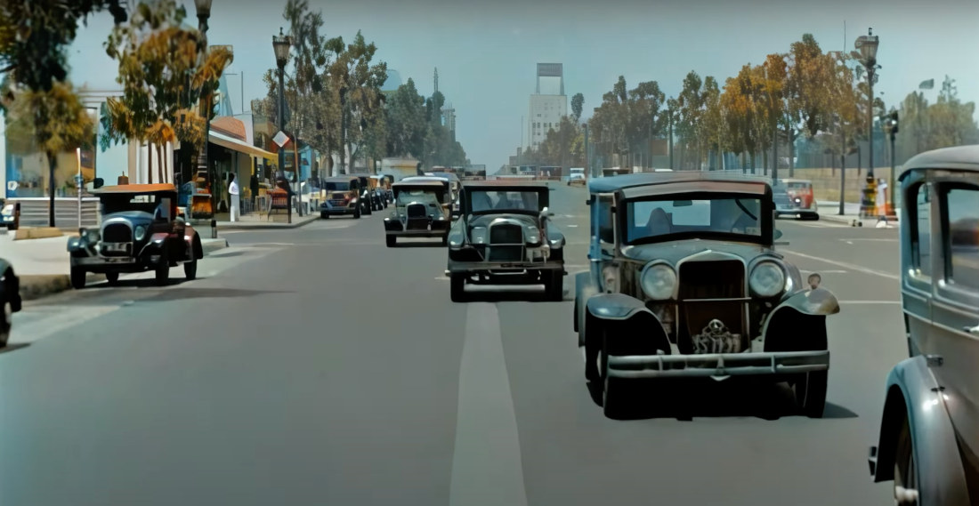 Video Of Cruising Around Los Angeles In The 1930’s Gets Upscaled, Colorized