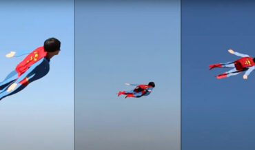 Radio-Controlled Life-Size Flying Superman