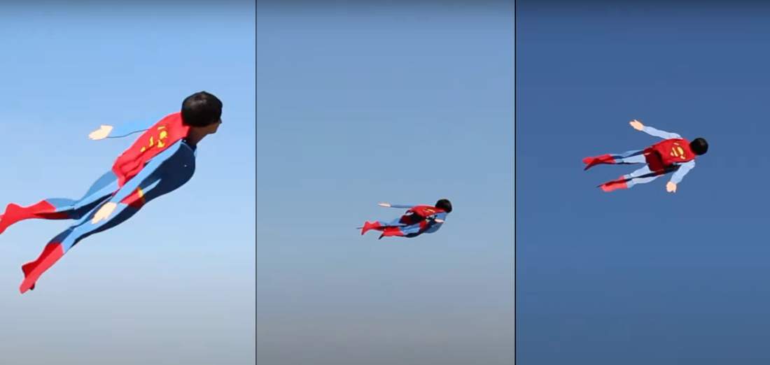 Radio-Controlled Life-Size Flying Superman
