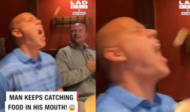 Man With Shrimp-Seeking Mouth Catches ALL the Shrimp At Hibachi Dinner