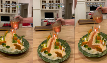 Glorious Jurassic Park Mashed Potato And Gravy River Made For Birthday
