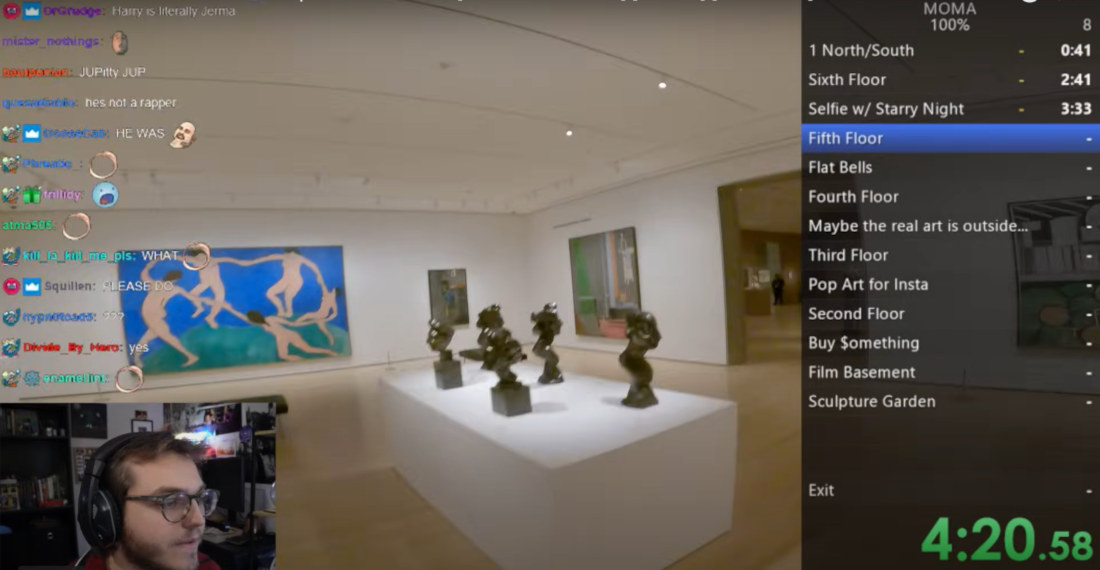 Man 100% Speedruns NYC’s Museum Of Modern Art In 20:17