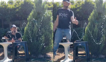 Attaching Garden Hose To Subwoofer To Spray Sound Waves