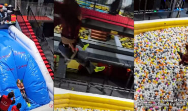 Getting Blob Launched Into A Giant Ball Pit