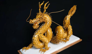 6,500 Piece Golden LEGO Dragon Heralds The Lunar New Year