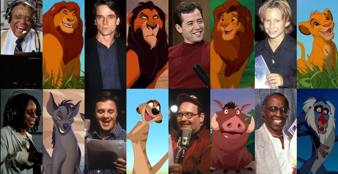 Side-By-Side Comparison Of Lion King Voice Actors Performing Their Parts