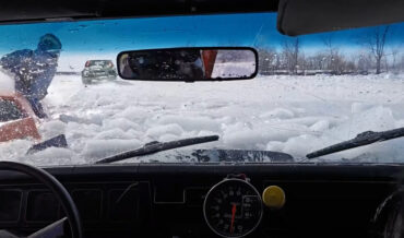 Frozen Lake Car Race Proves To Not Be That Frozen After All