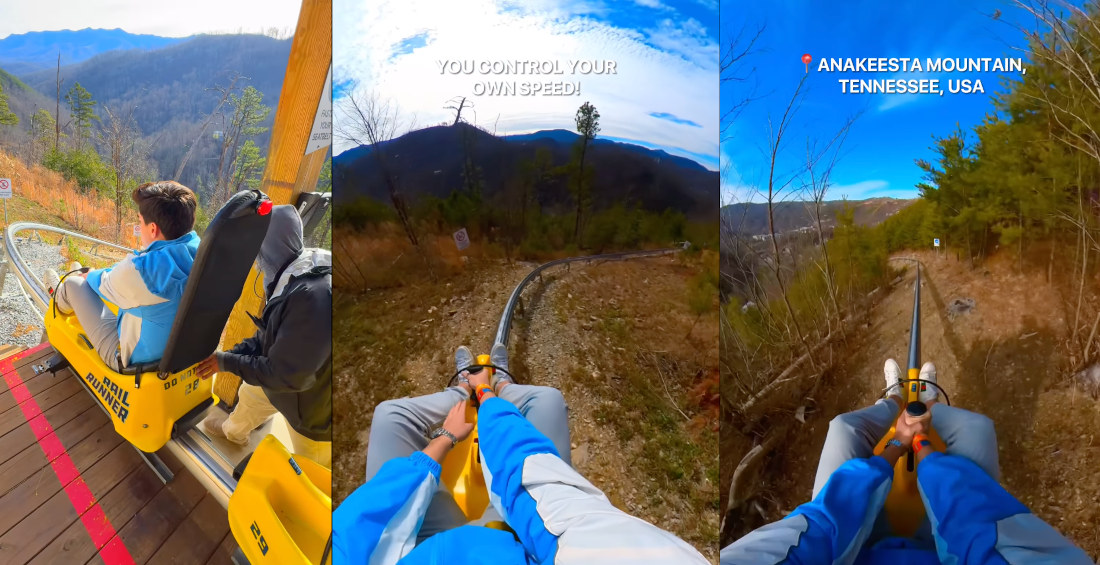 First Person POV Ride Down America’s First And Only Single-Rail Mountain Coaster