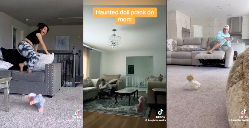 A Compilation Of People Being Terrified By Haunted Doll Prank