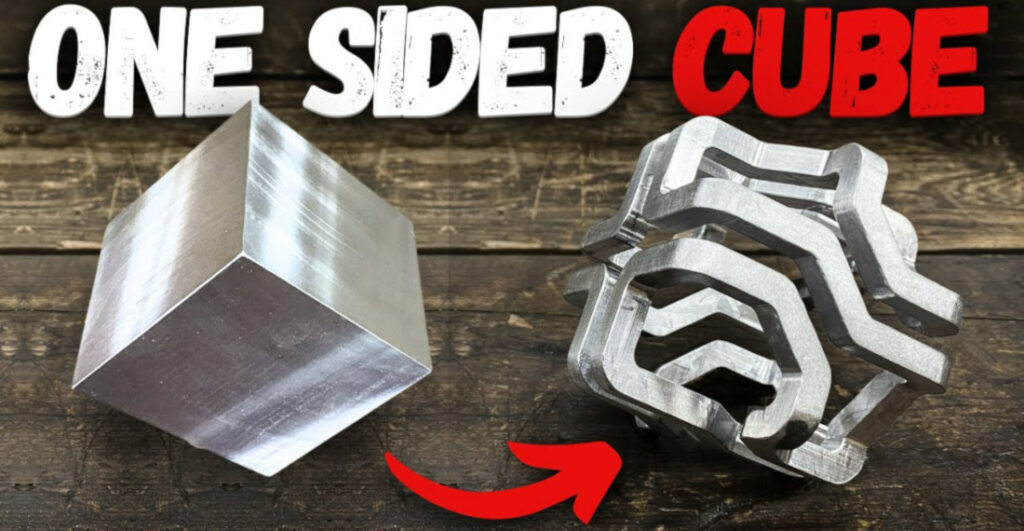 Mobius Cube With A Single Side Milled From A Solid Block Of Steel ...