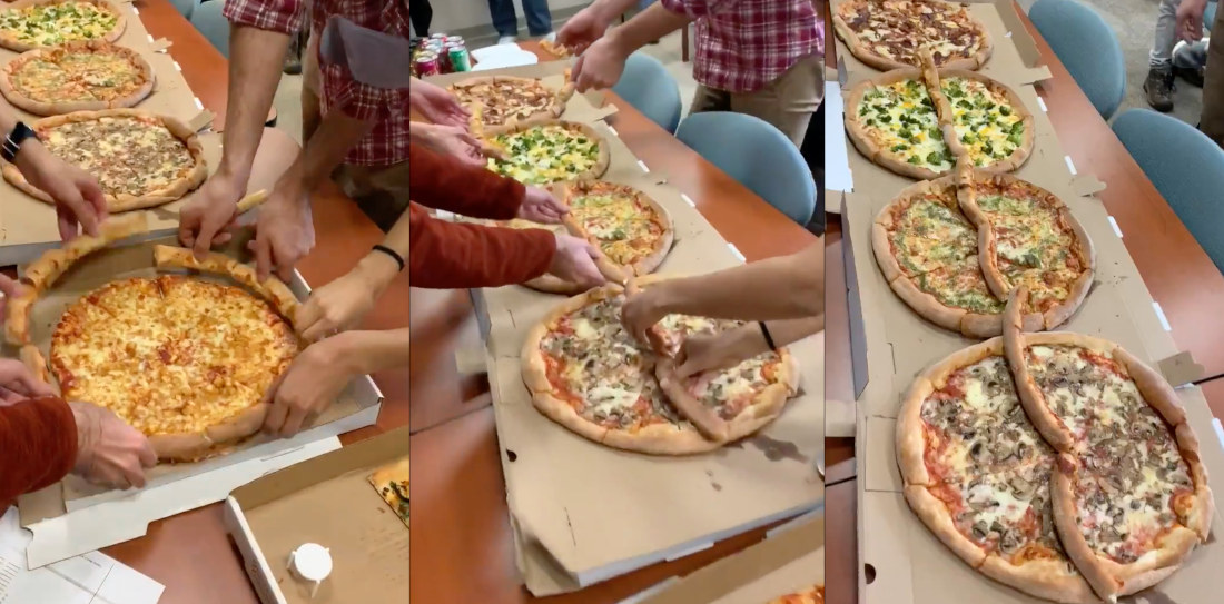 Pi Explained With Pizzas And A Pizza Crust