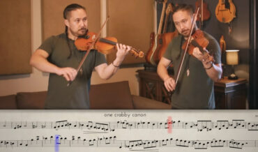 Violinist Plays Song Forward And Backwards With Himself