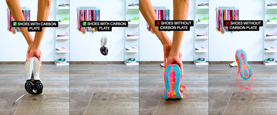 Visualizing The Energy Return Of A Carbon Plate Running Shoe Vs. Regular Shoe