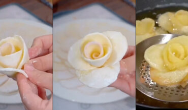 How To Make Fried Potato Roses