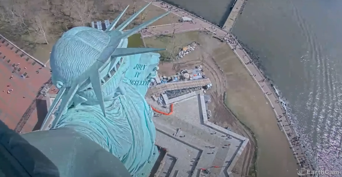 Footage Of Statue Of Liberty Shaking During The Recent Earthquake