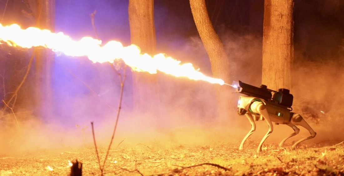 Thermonator Robotic Dog With Flamethrower Attached Is A Real Product You Can Buy