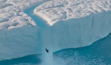 Kayaking Down A 60-Foot Arctic Waterfall