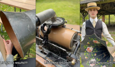 The Process Of Recording A Wax Cylinder Record And Playing It Back