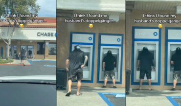 Wife Spots Husband’s Doppelganger At ATM